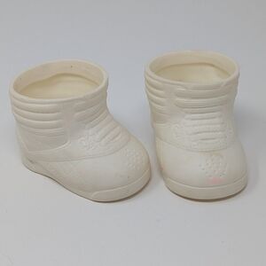 Cabbage Patch Kid Doll Shoes Boots White High Top Vintage 1980s